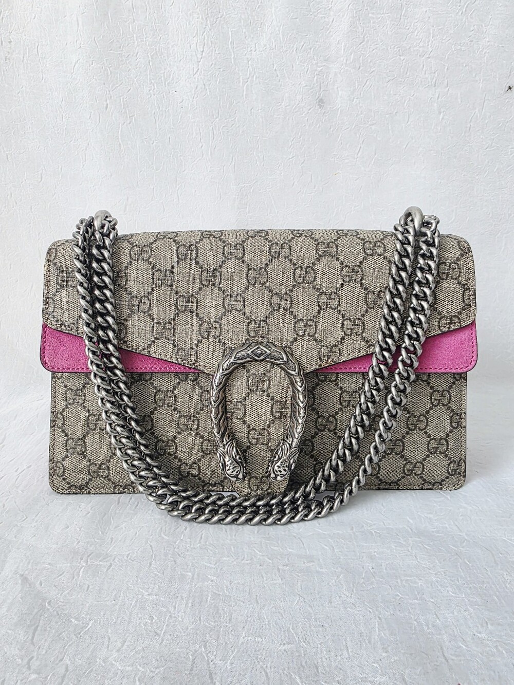 Auth Gucci GG Supreme Dionysus Shoulder Bag